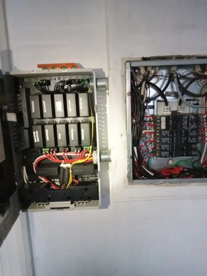 Electrical panel upgrade completed for Ring Doorbell Installation in Norfolk
